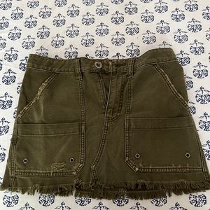 Free People Army Cargo Mini Skirt